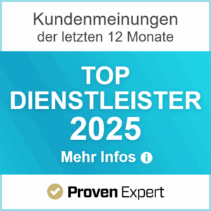 Proven Expert Auszeichnung 2025 Top-Dienstleister
